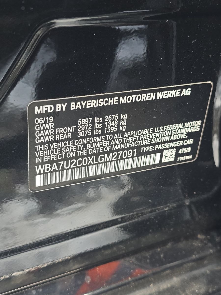 2020 BMW 7 Series 750i xDrive AWD