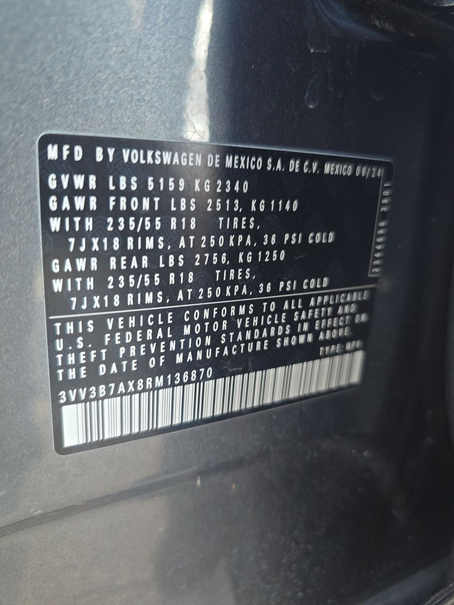 2024 Volkswagen Tiguan 2.0T Wolfsburg Edition FWD