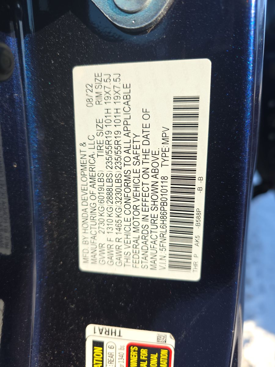 2023 Honda Odyssey Touring FWD