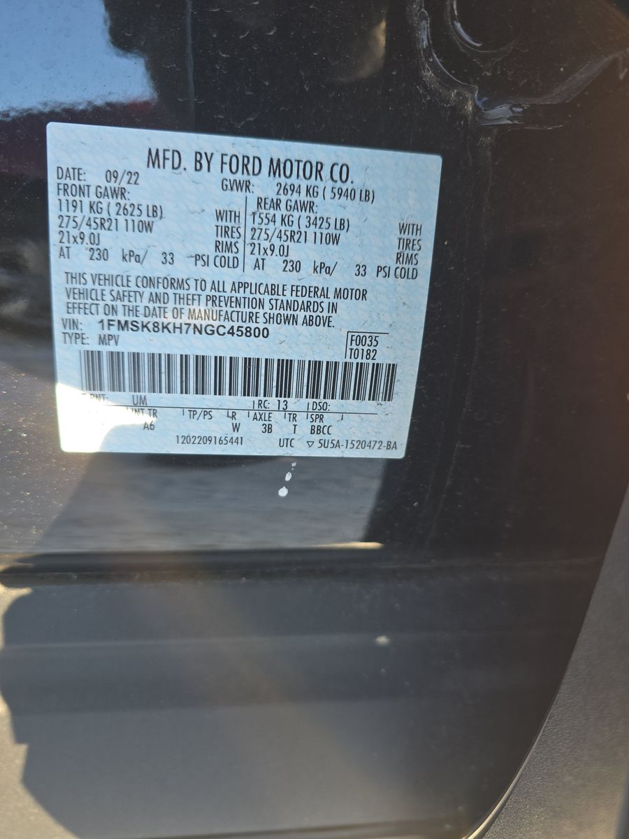 2022 Ford Explorer ST-Line AWD