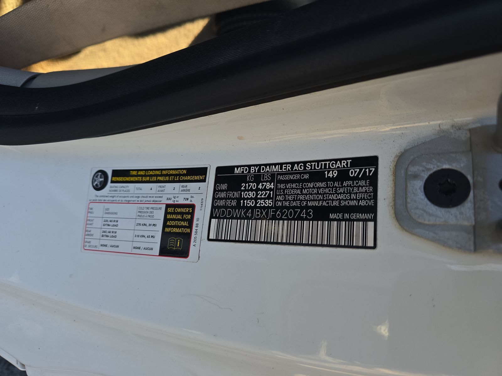 2018 Mercedes-Benz C-Class C 300 RWD