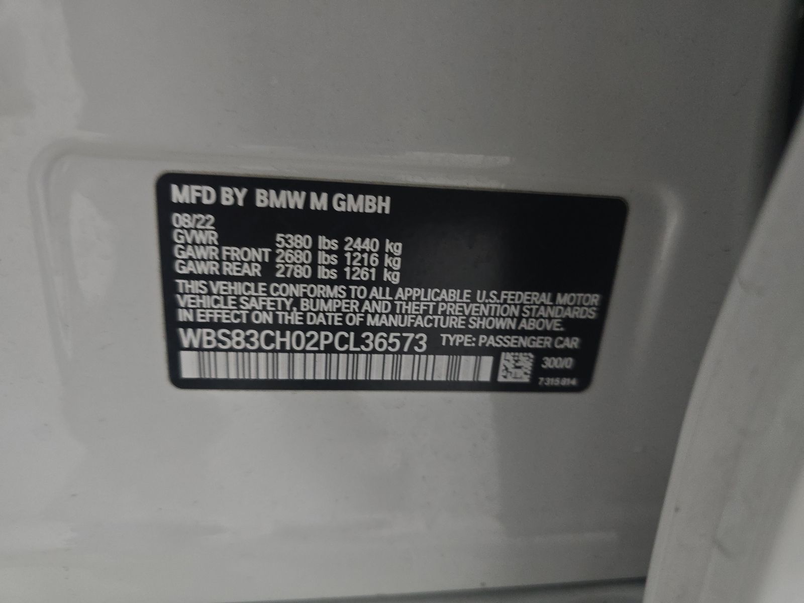 2023 BMW M5 Base AWD