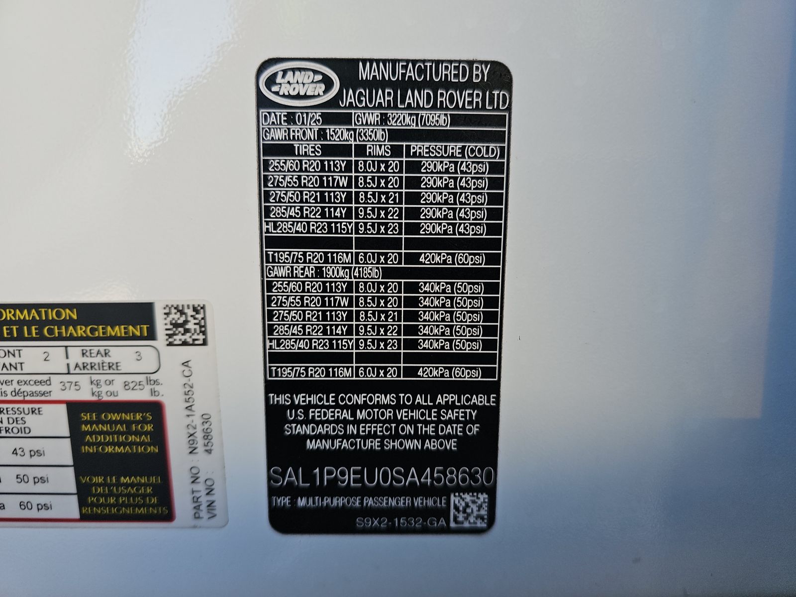 2025 Land Rover Range Rover Sport SE AWD