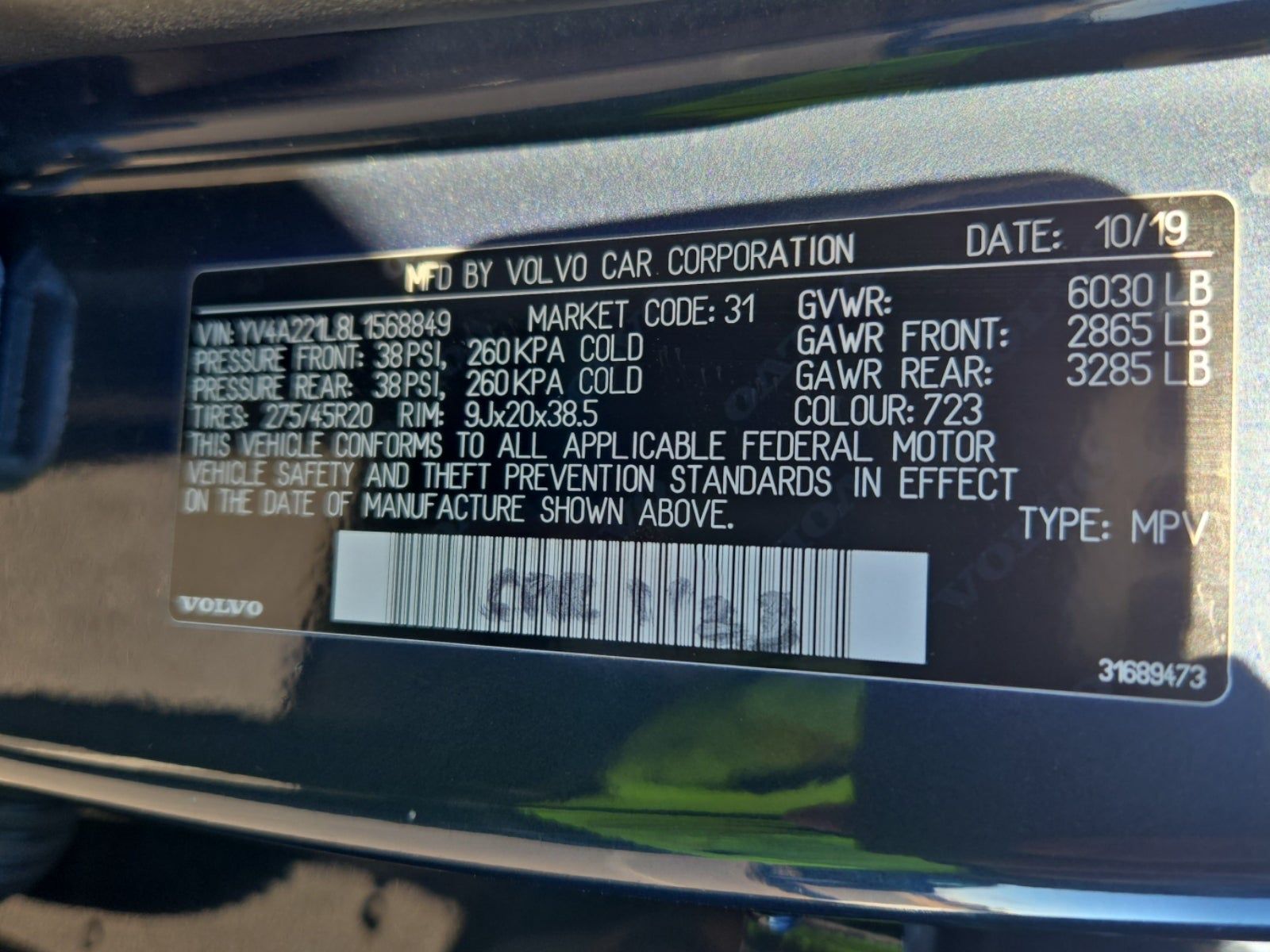 2020 Volvo XC90 T6 Inscription AWD