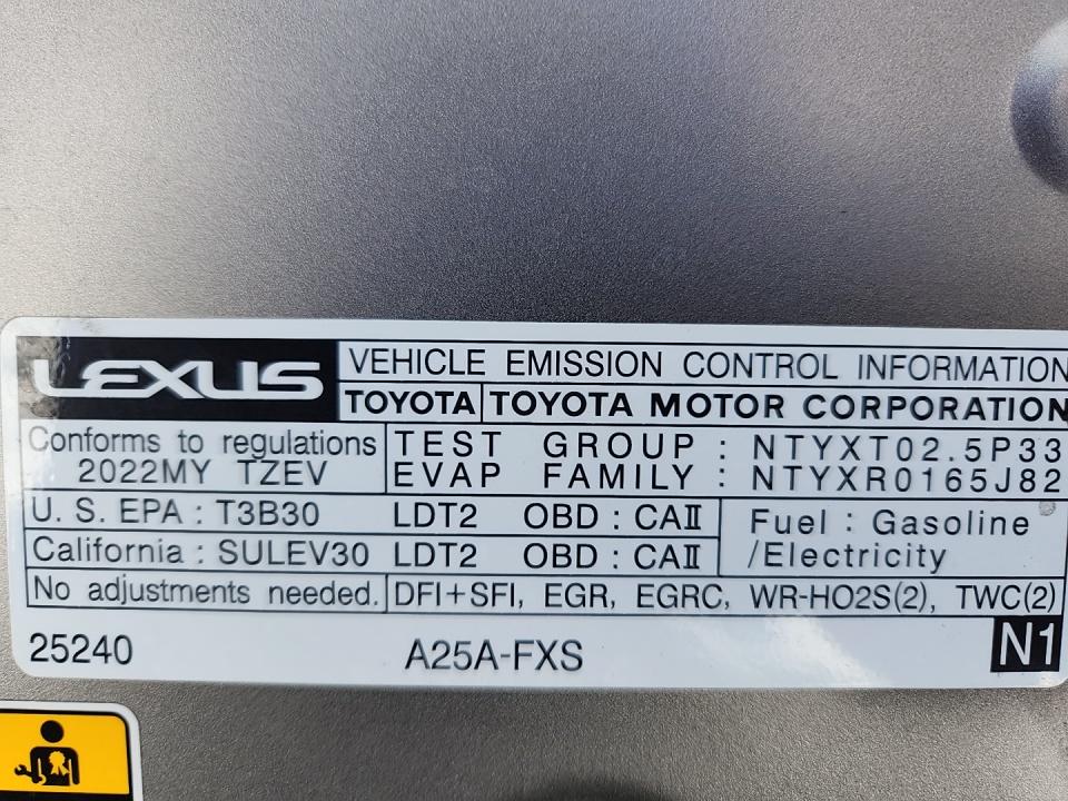 2022 Lexus NX NX 450h Luxury AWD