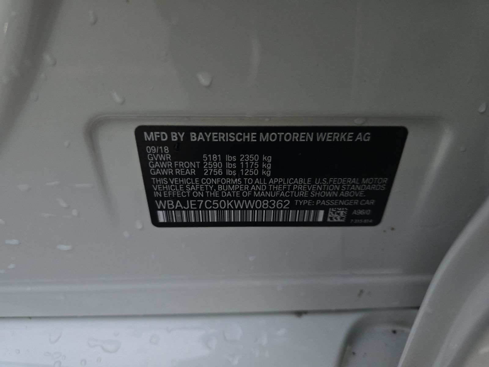 2019 BMW 5 Series 540i xDrive AWD