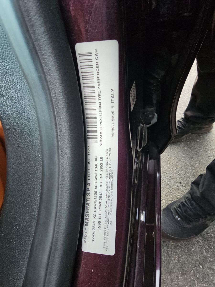 2018 Maserati Quattroporte GTS GranSport FWD