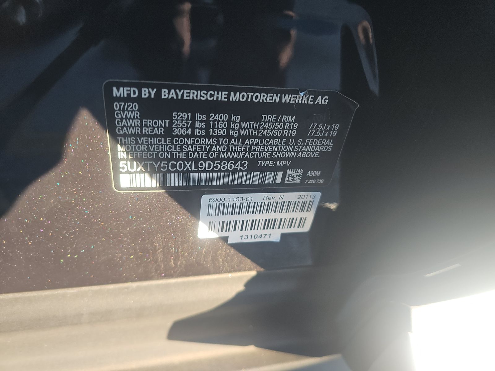 2020 BMW X3 xDrive30i AWD