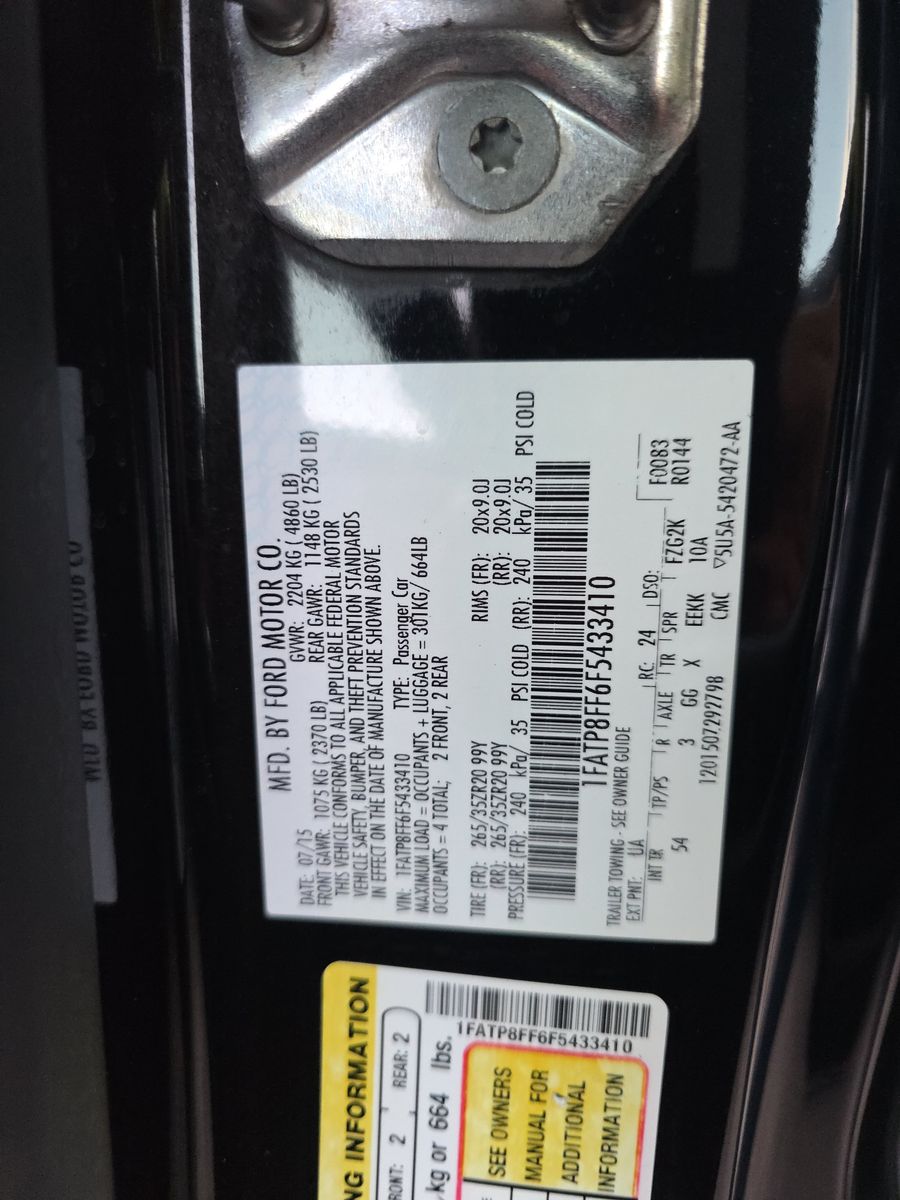 2015 Ford Mustang GT Premium RWD