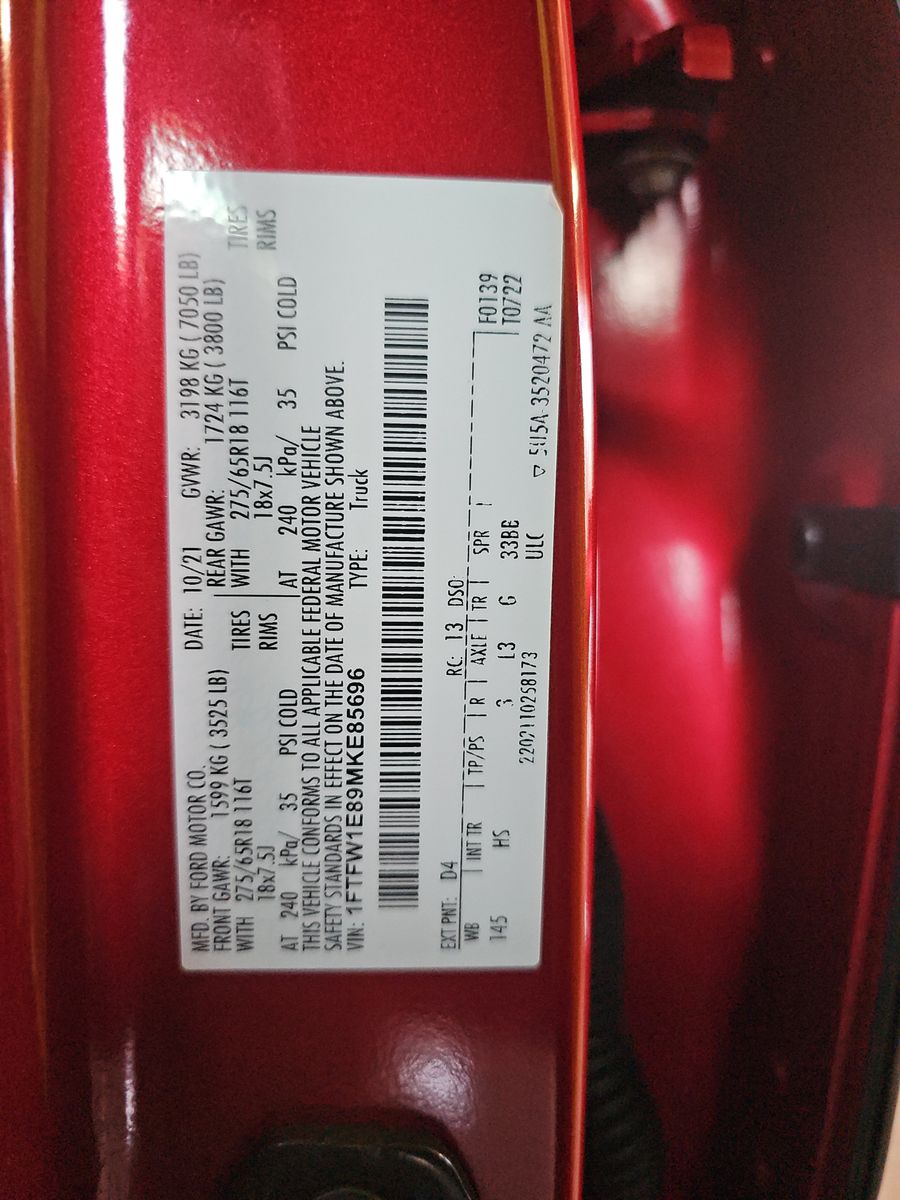 2021 Ford F-150 Lariat AWD