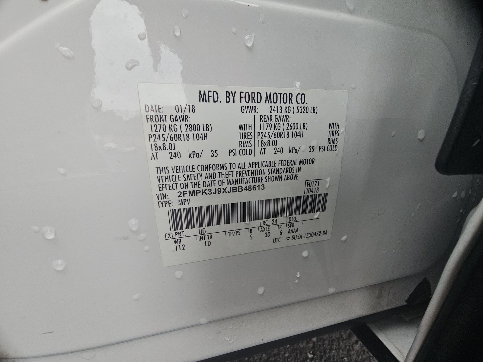 2018 Ford Edge SEL FWD