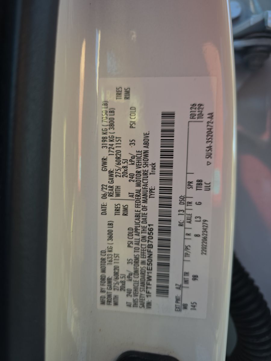 2022 Ford F-150 Platinum AWD