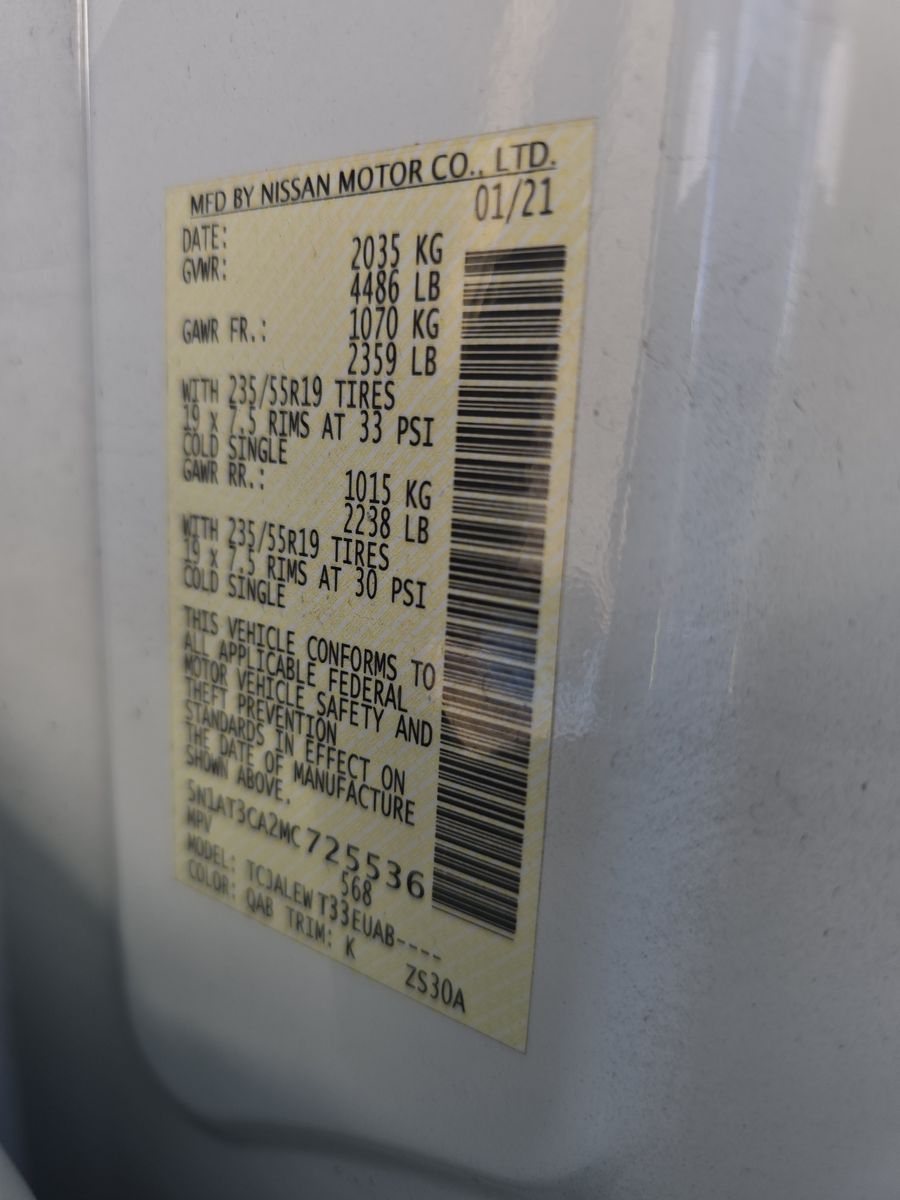 2021 Nissan Rogue SL FWD