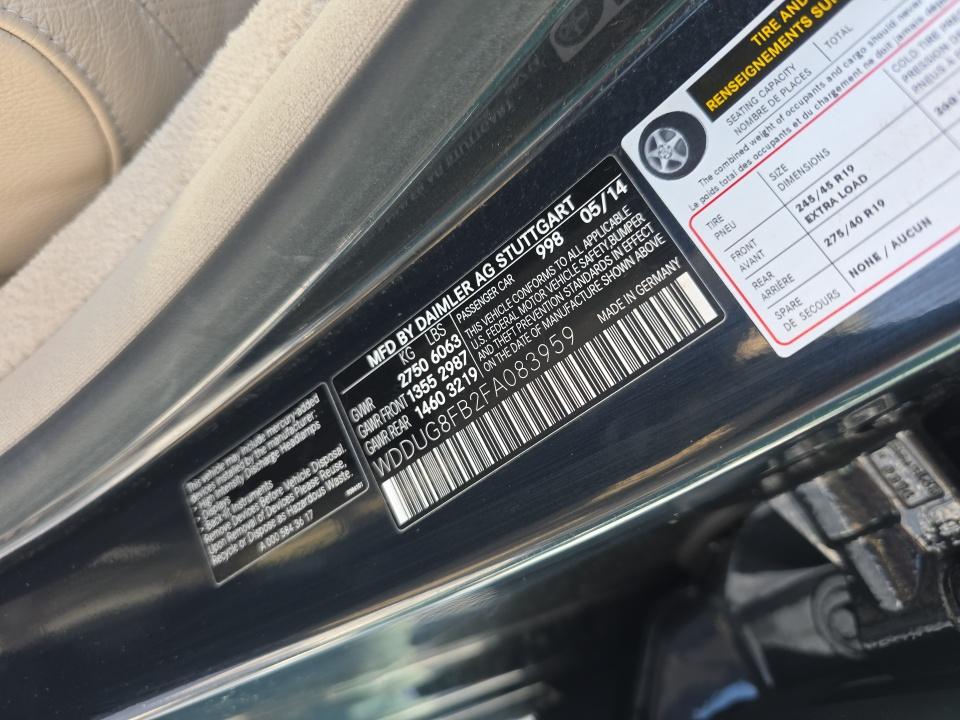 2015 Mercedes-Benz S-Class S 550 AWD