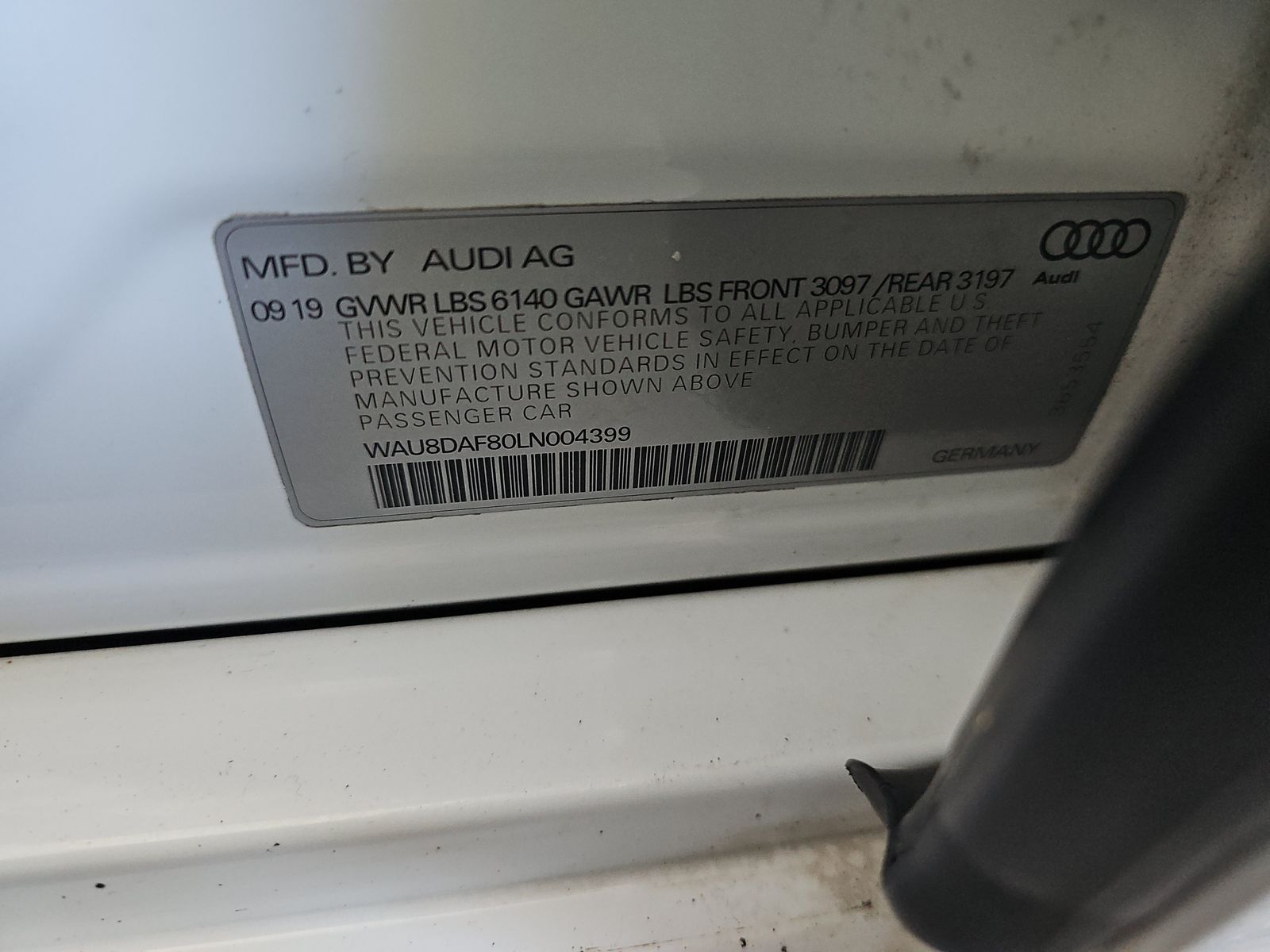 2020 Audi A8 L 3.0T AWD