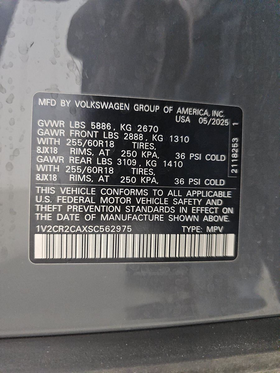 2025 Volkswagen Atlas 2.0T Peak Edition AWD