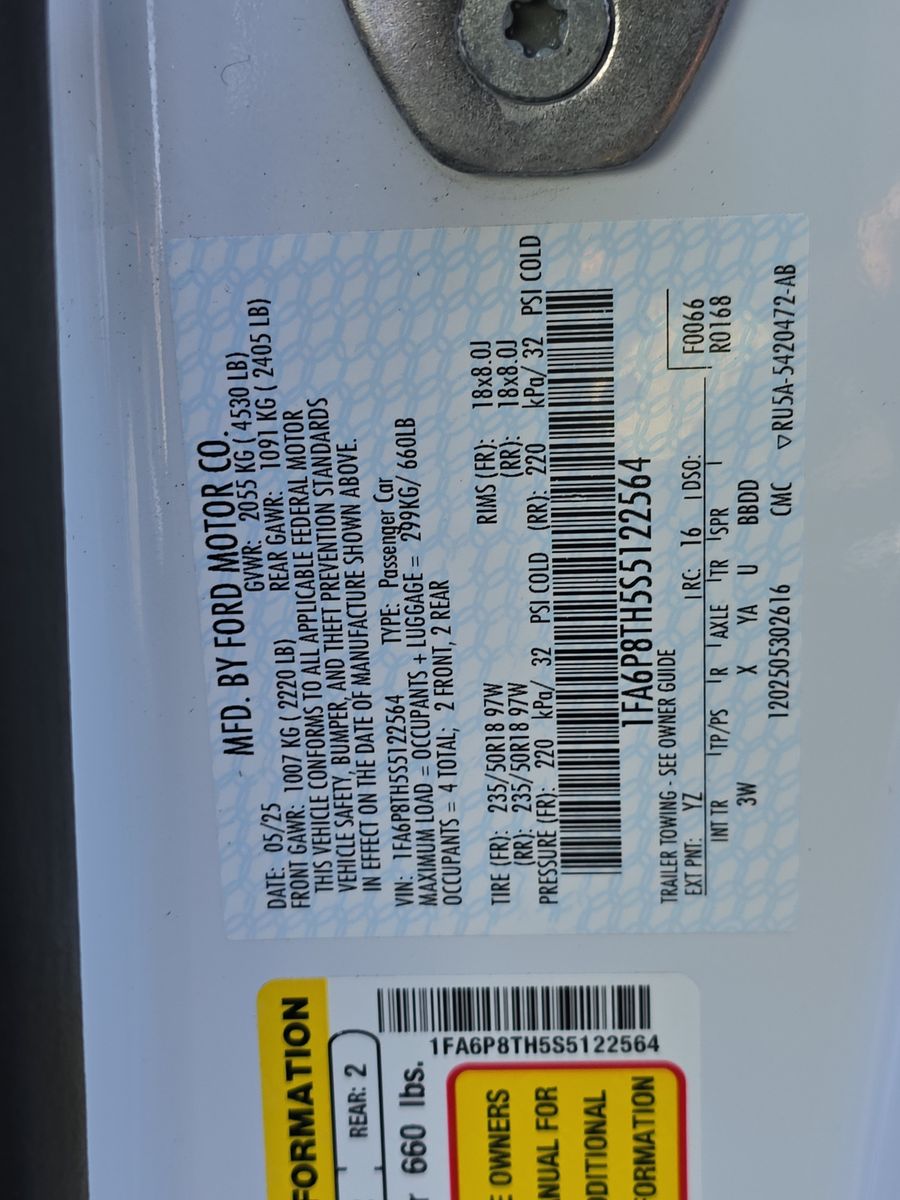 2025 Ford Mustang EcoBoost Premium RWD