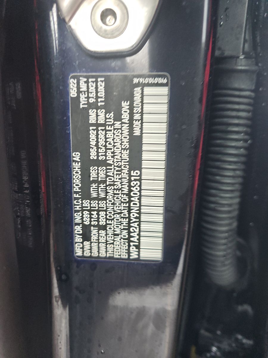 2022 Porsche Cayenne Platinum Edition AWD