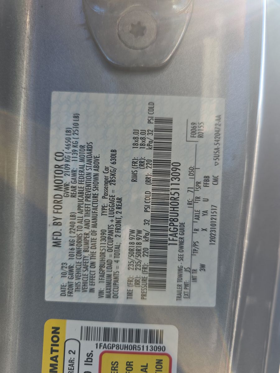 2024 Ford Mustang EcoBoost Premium RWD