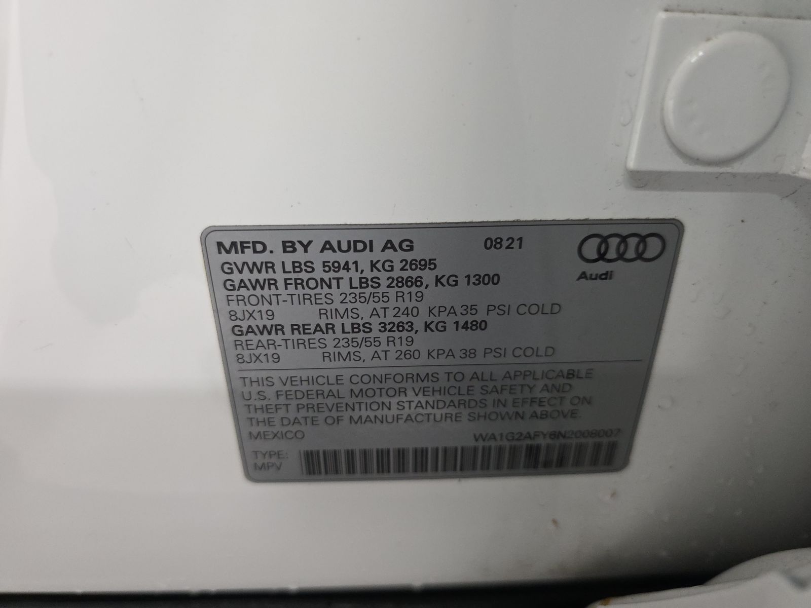 2022 Audi Q5 e Plug-In Hybrid S line Premium FWD