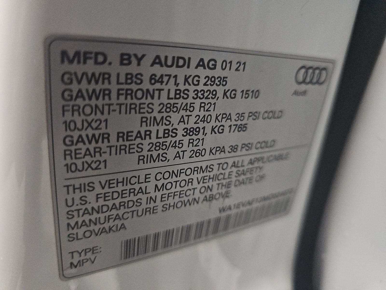 2021 Audi Q8 Premium Plus AWD