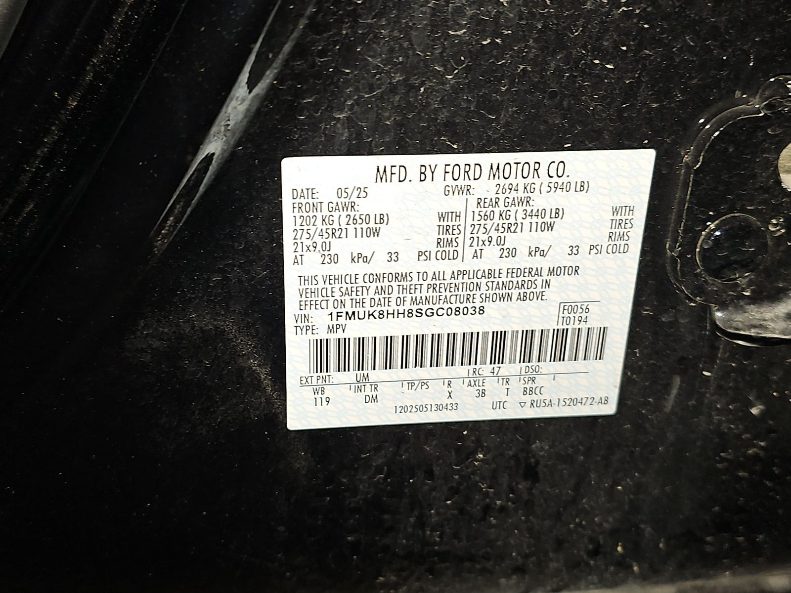 2025 Ford Explorer Platinum AWD