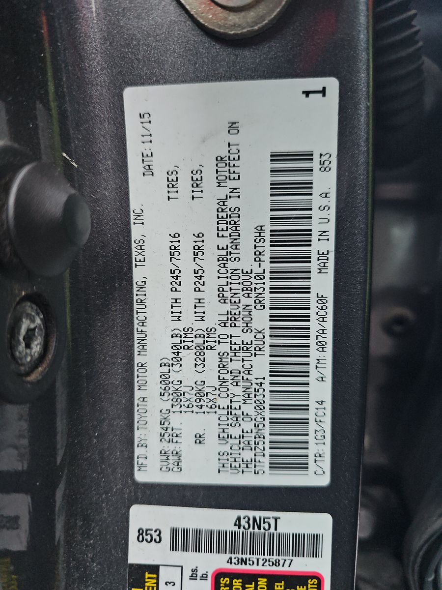 2016 Toyota Tacoma SR5 AWD