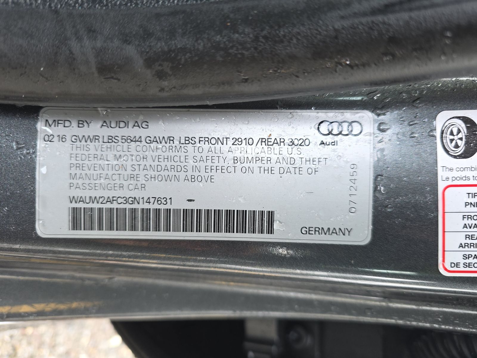 2016 Audi S7 Base AWD