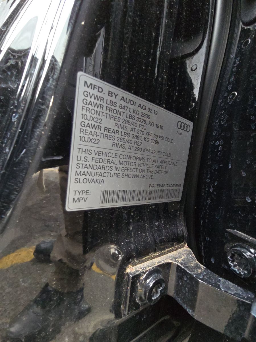 2019 Audi Q8 Premium Plus AWD