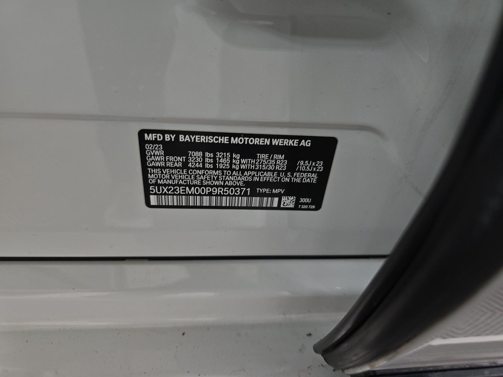 2023 BMW X7 xDrive40i AWD