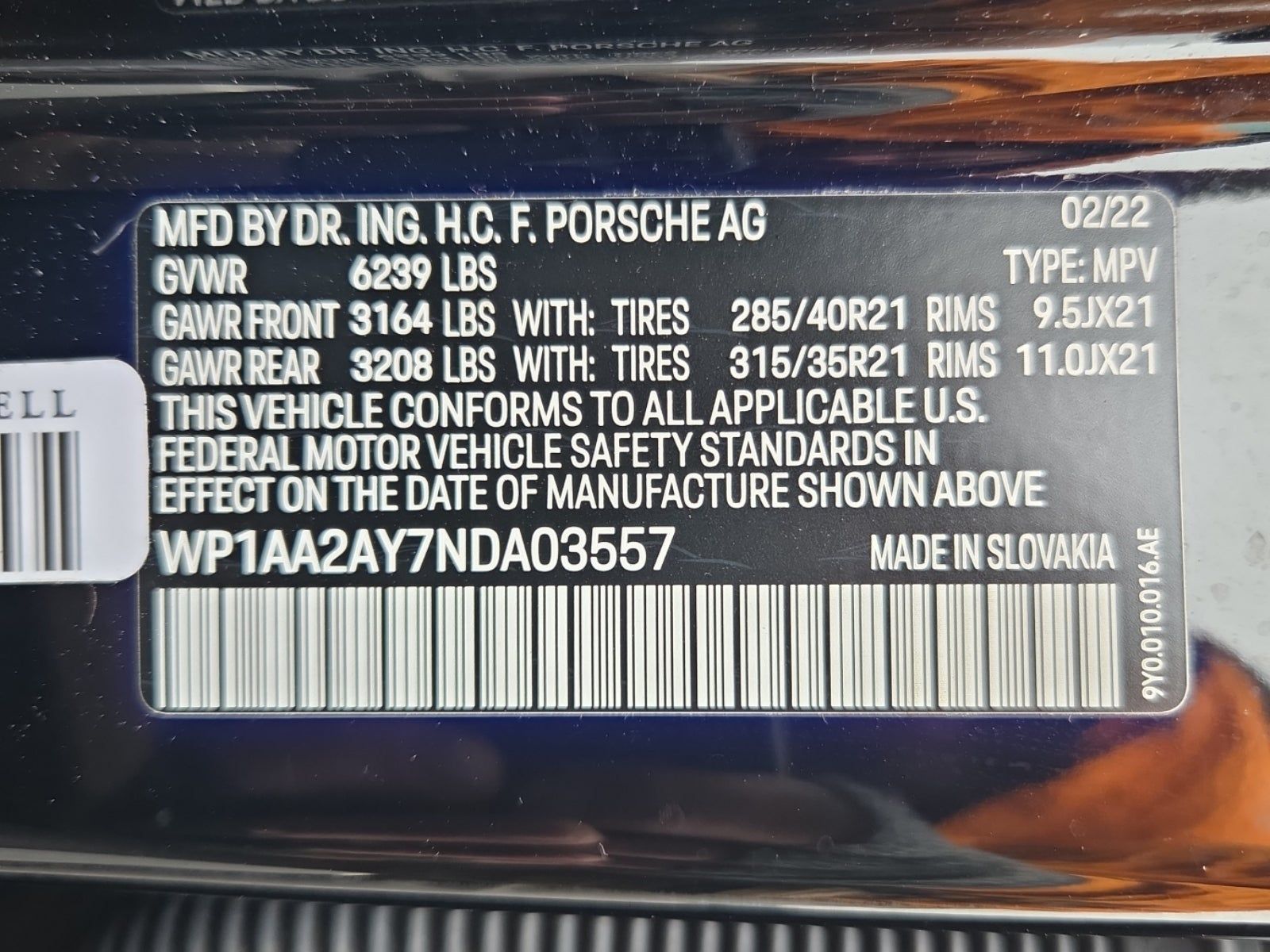 2022 Porsche Cayenne Base AWD