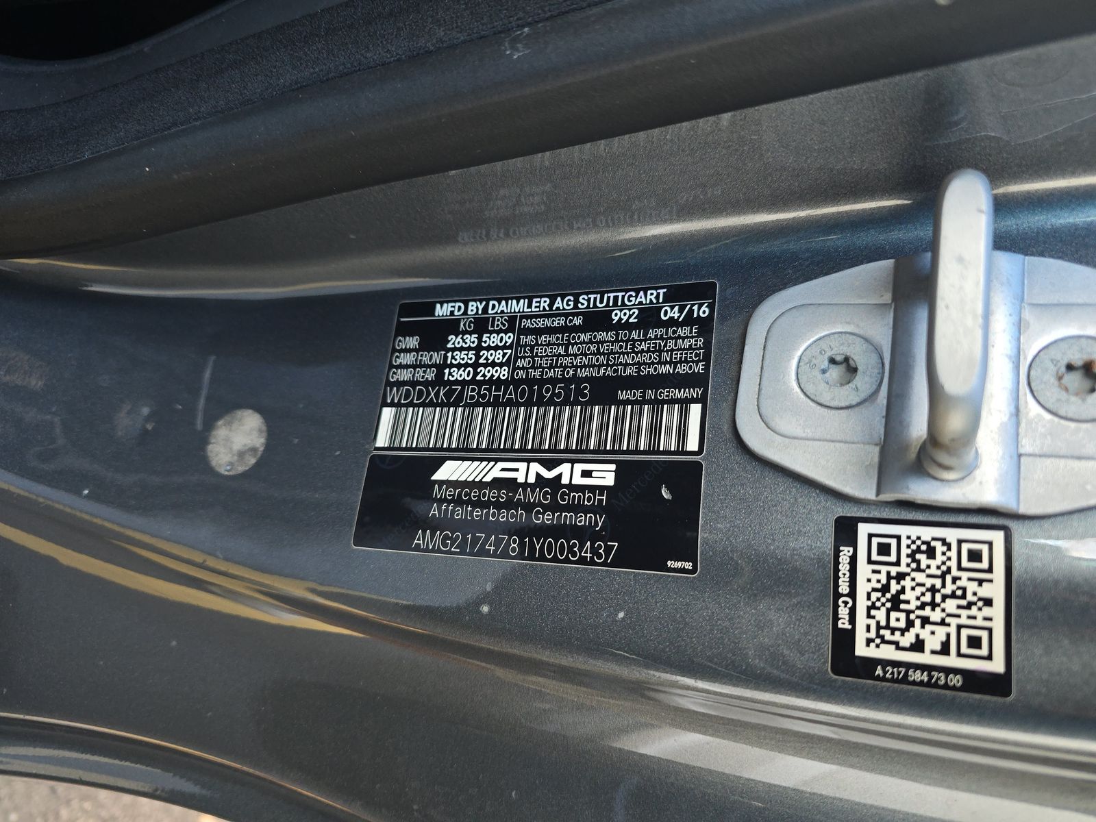 2017 Mercedes-Benz S-Class AMG S 63 AWD