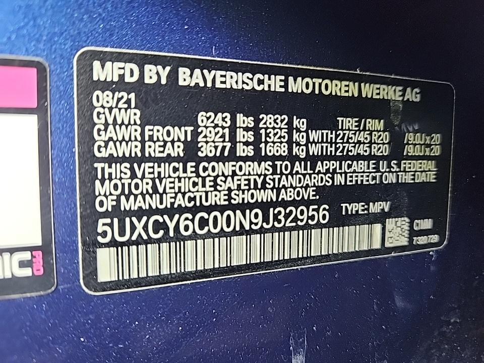 2022 BMW X6 xDrive40i AWD