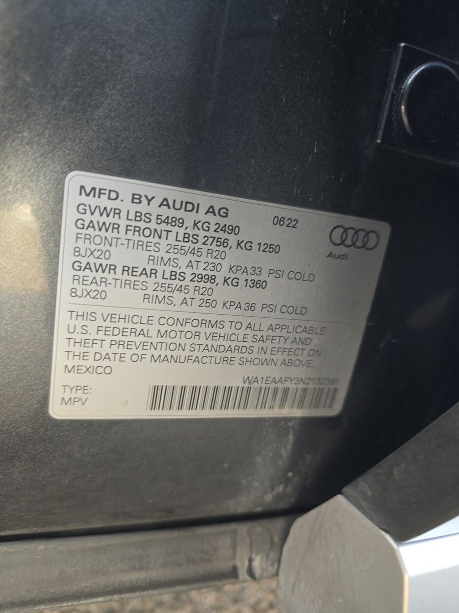 2022 Audi Q5 S line Premium Plus AWD