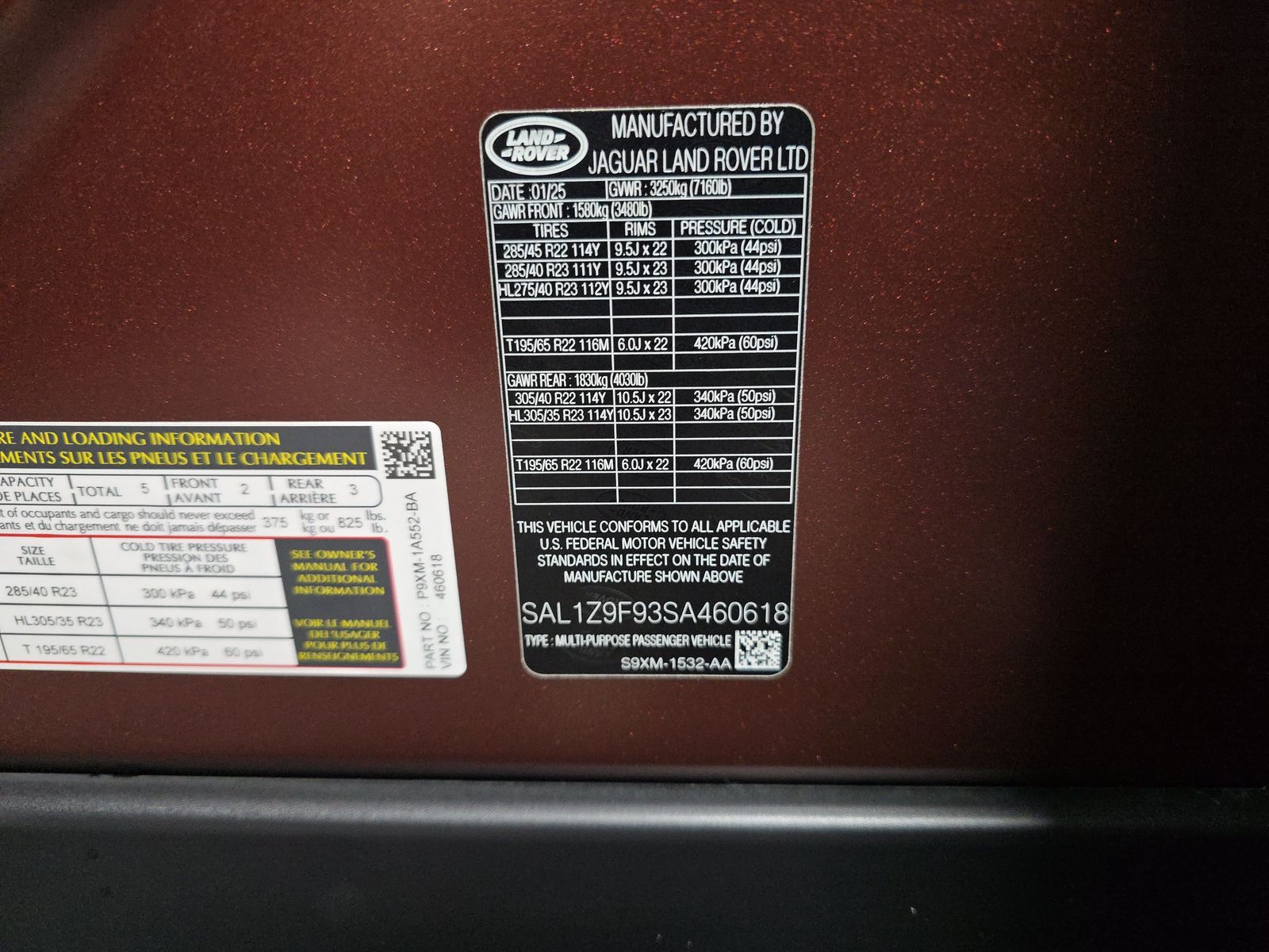 2025 Land Rover Range Rover Sport SV Edition Two AWD