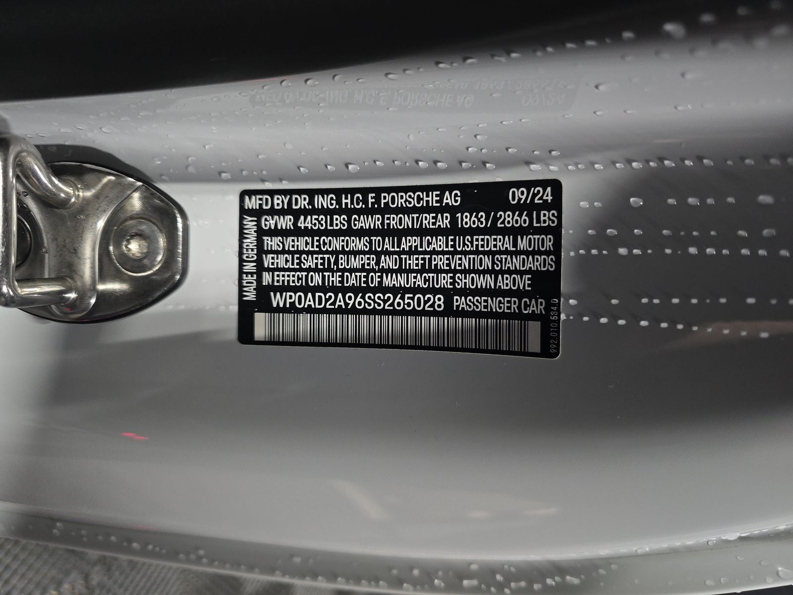 2025 Porsche 911 Turbo S AWD