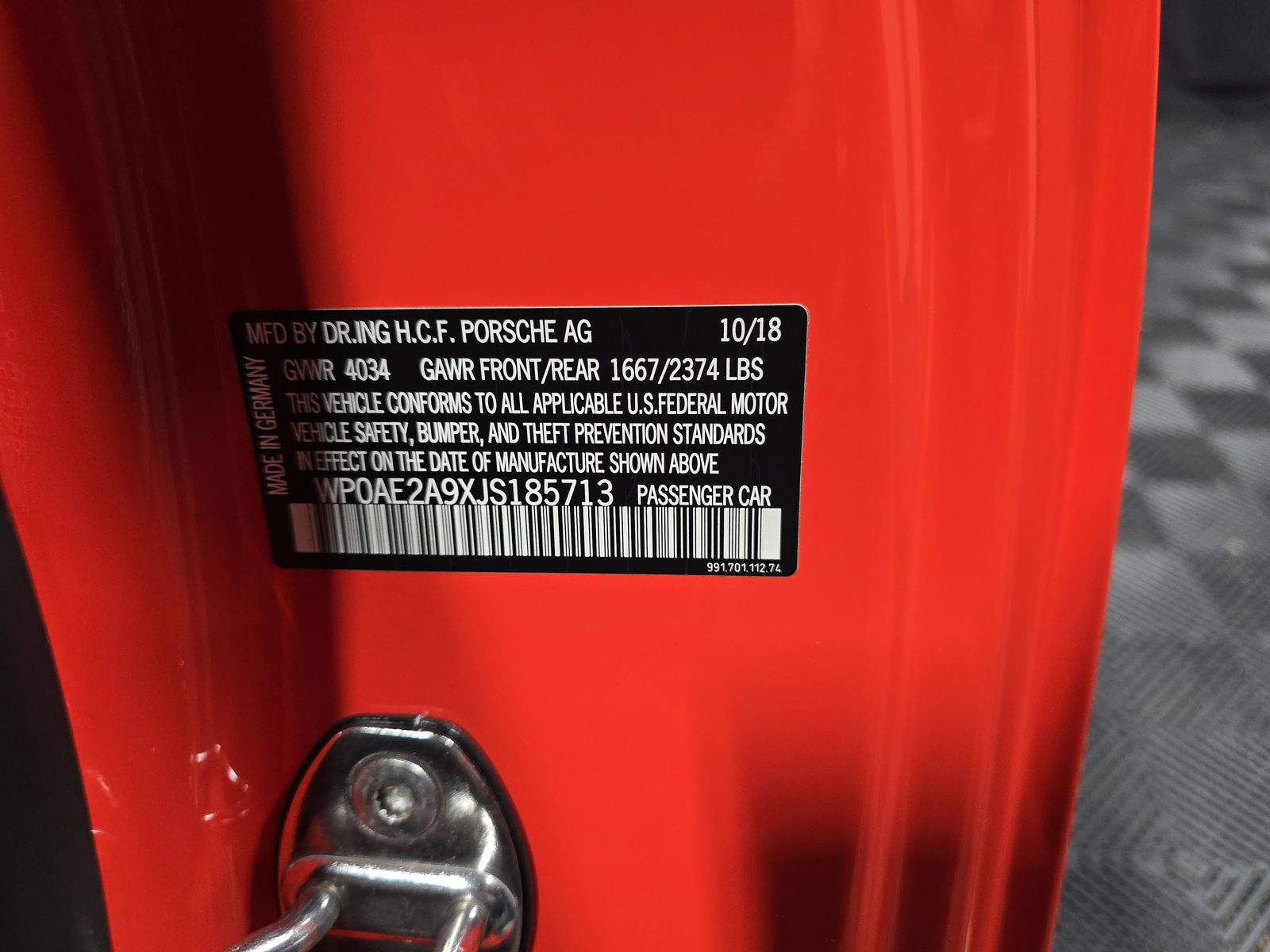 2018 Porsche 911 GT2 RS RWD