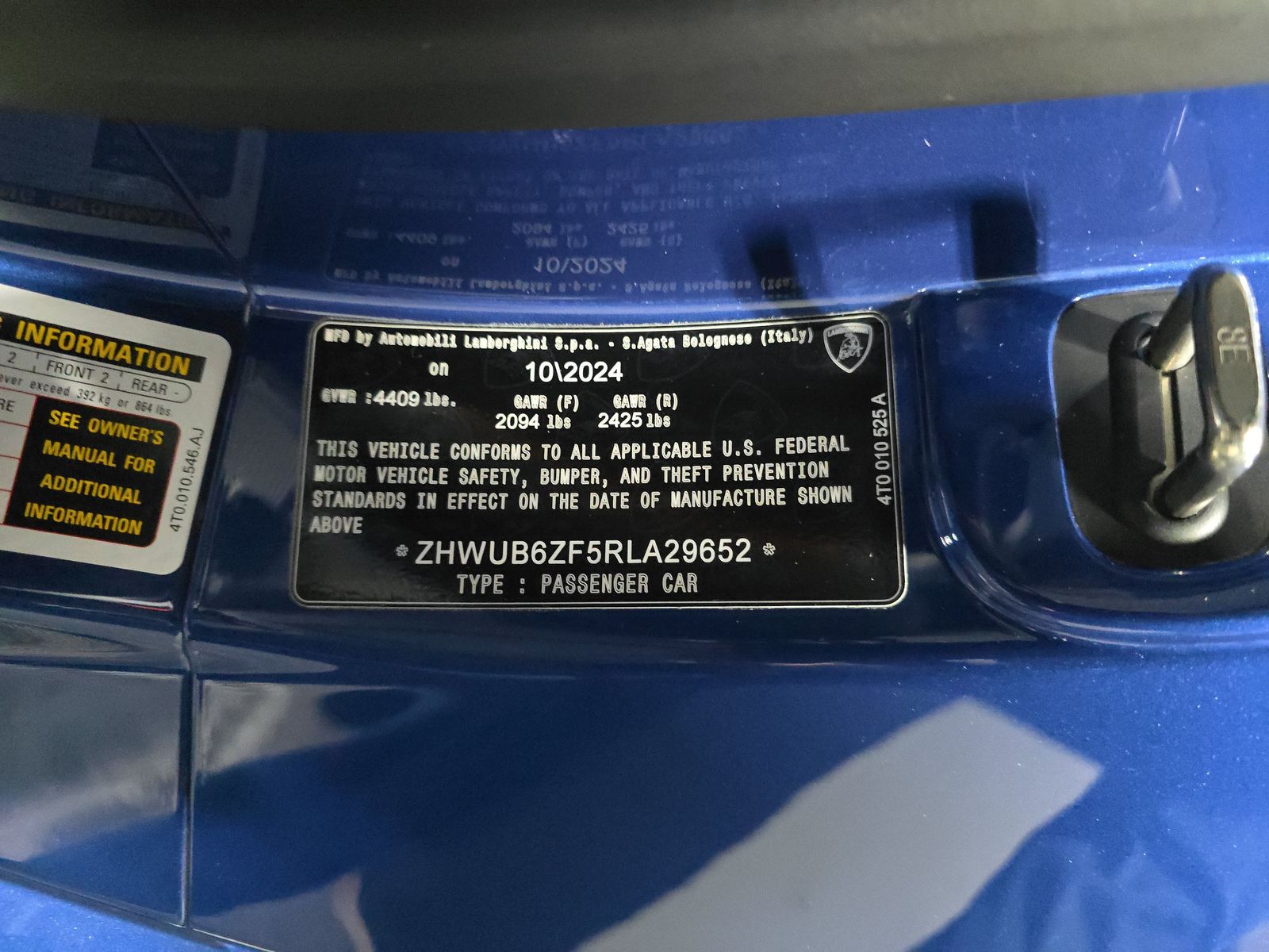 2024 Lamborghini Huracan Tecnica RWD