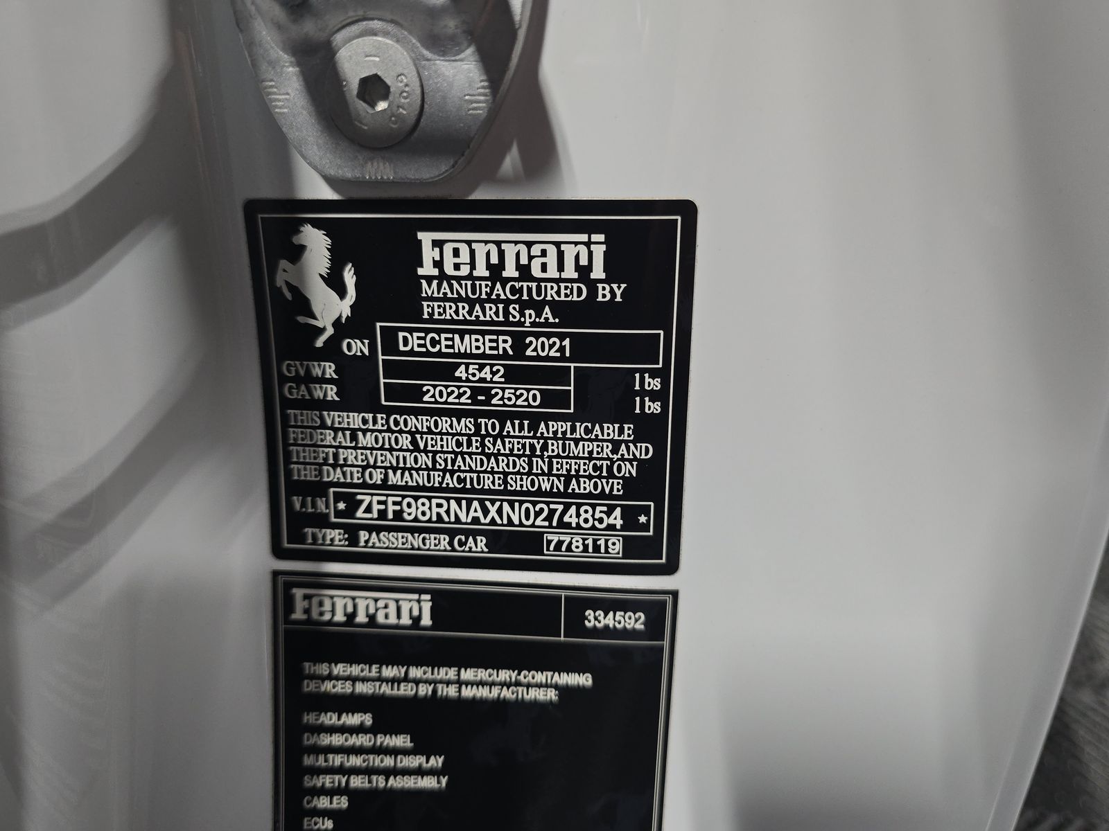 2022 Ferrari Roma Base RWD