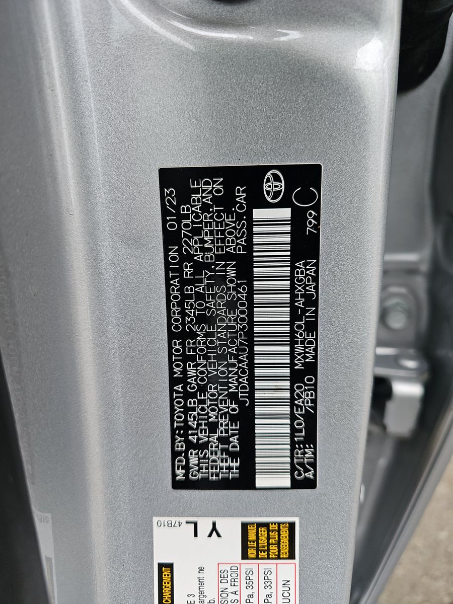 2023 Toyota Prius XLE FWD