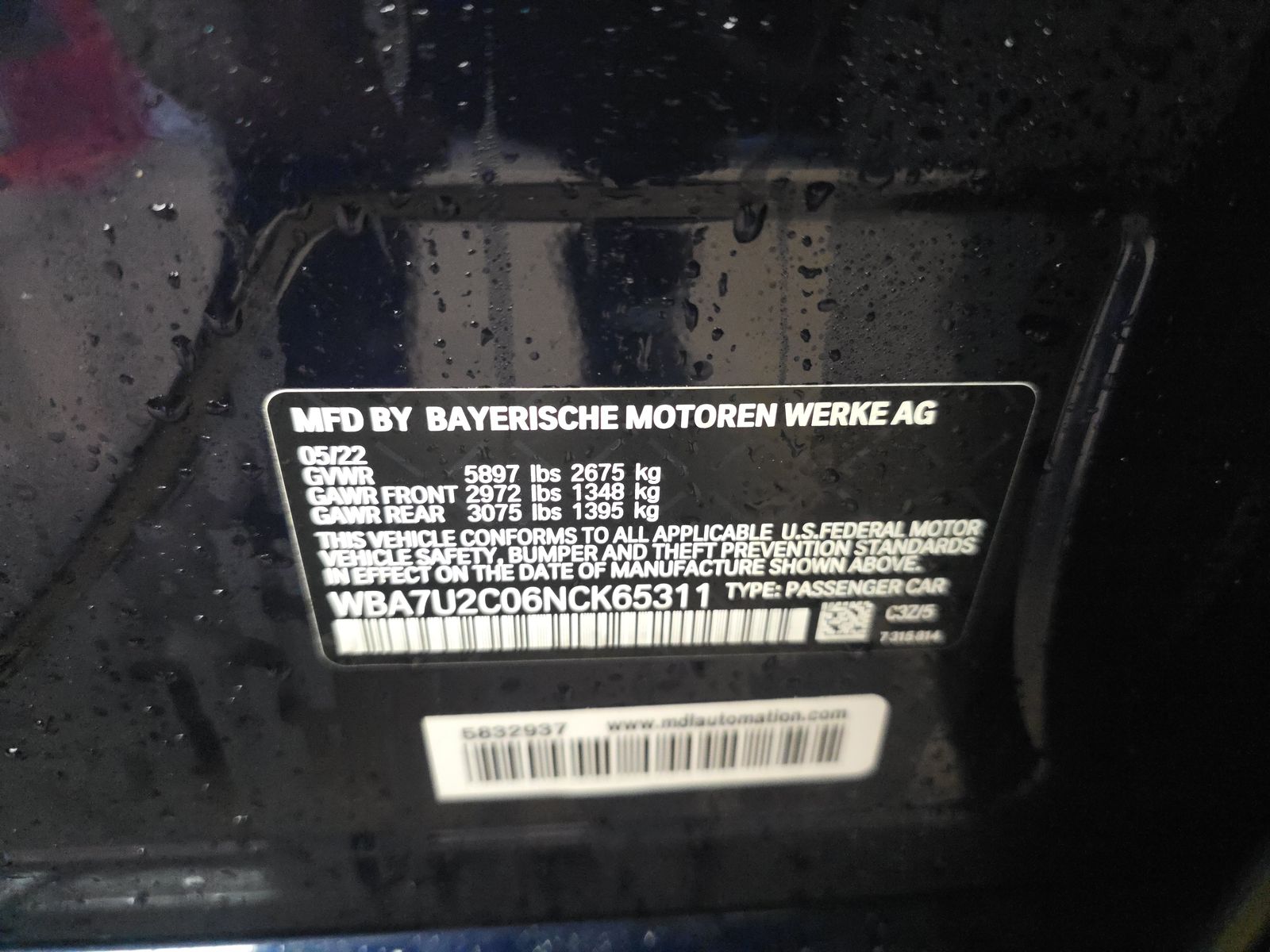 2022 BMW 7 Series 750i xDrive AWD