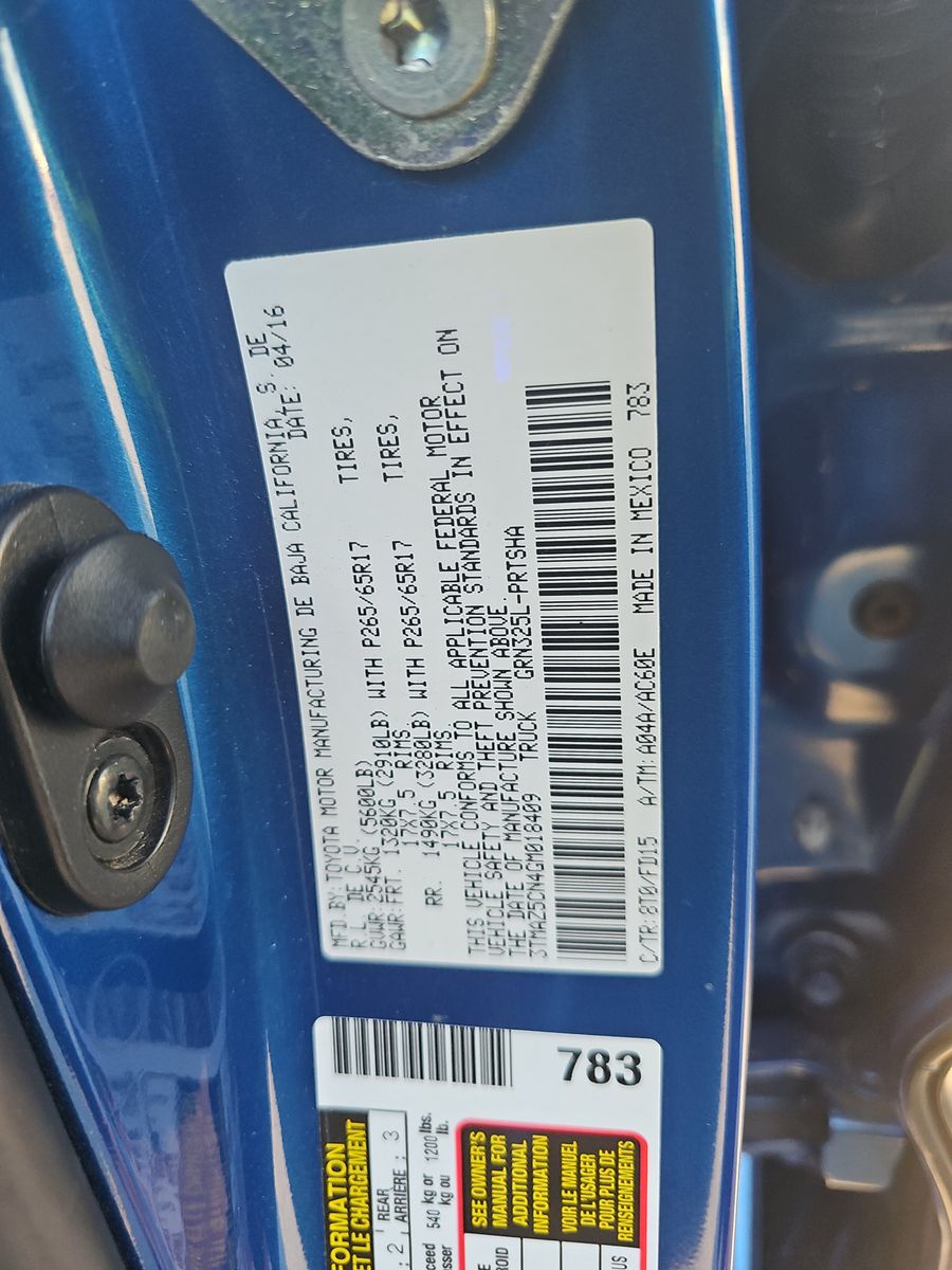 2016 Toyota Tacoma TRD Sport RWD