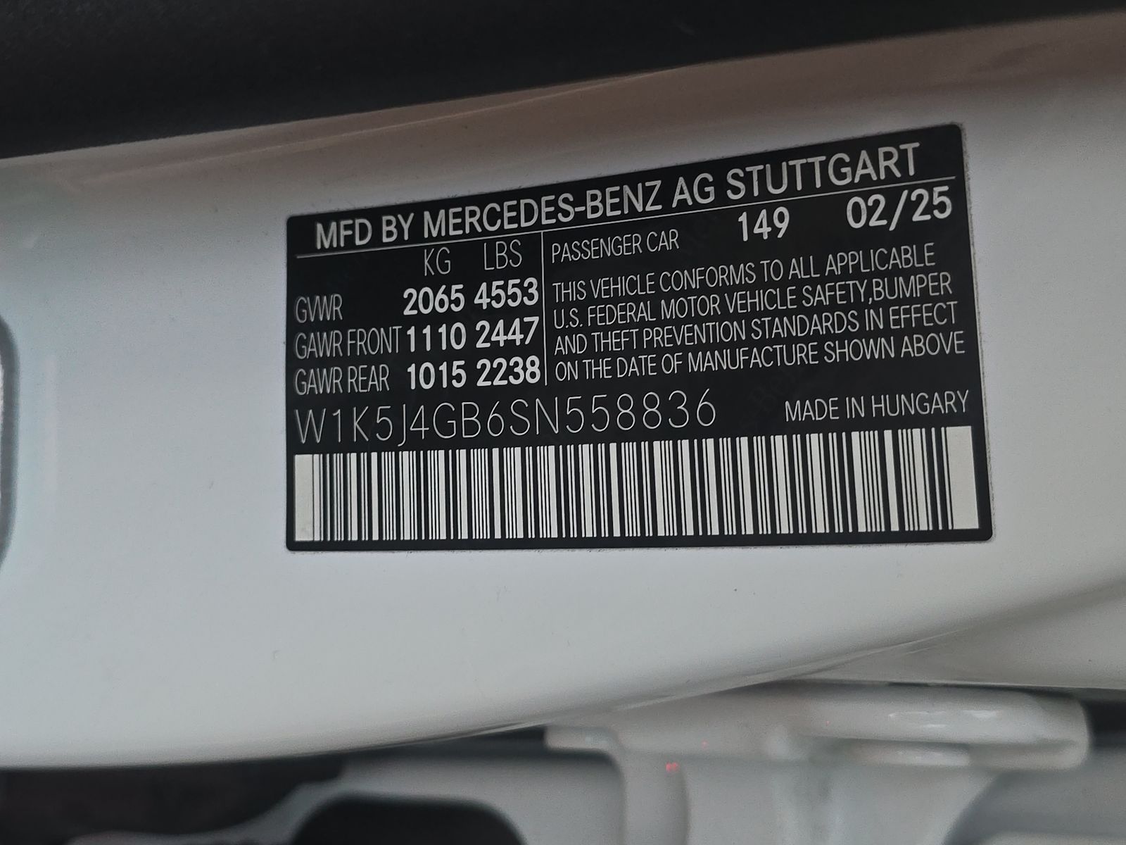 2025 Mercedes-Benz CLA CLA 250 FWD