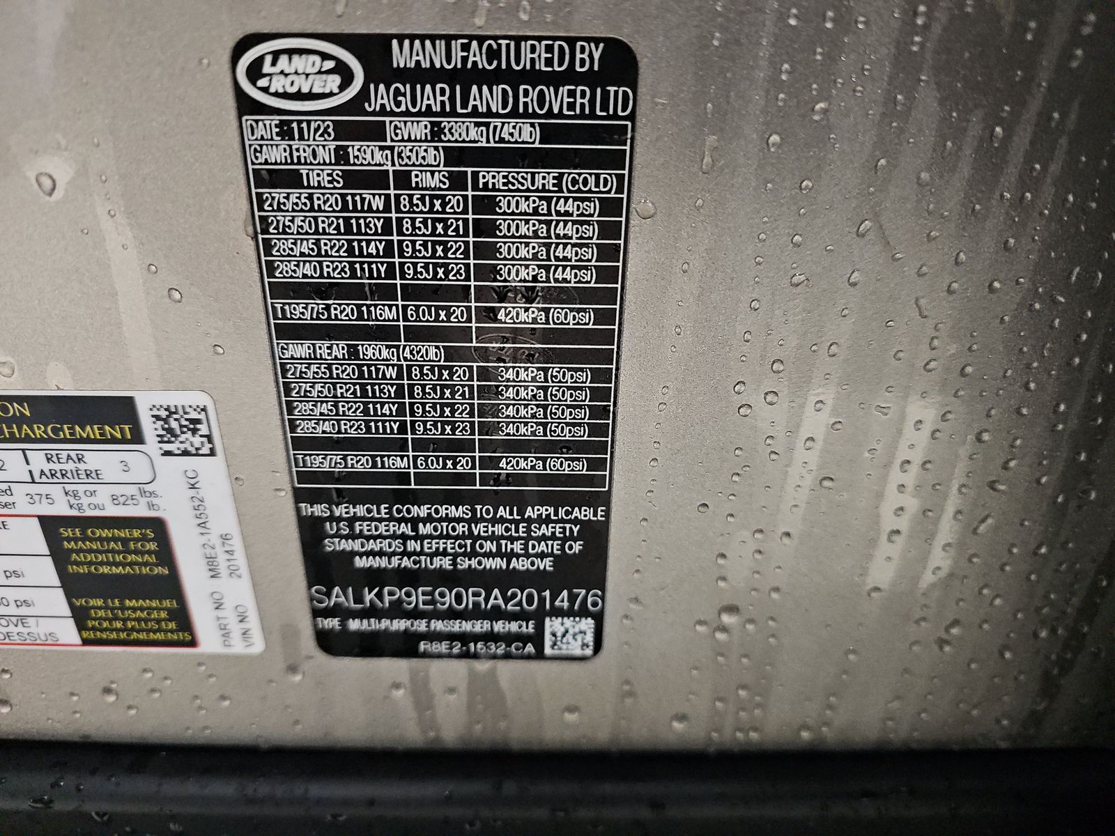 2024 Land Rover Range Rover SE AWD