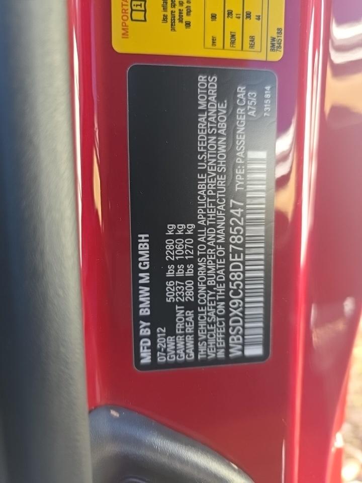 2013 BMW M3 Base RWD