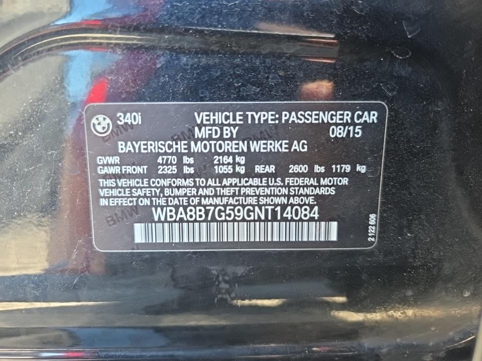 2016 BMW 3 Series 340i xDrive AWD