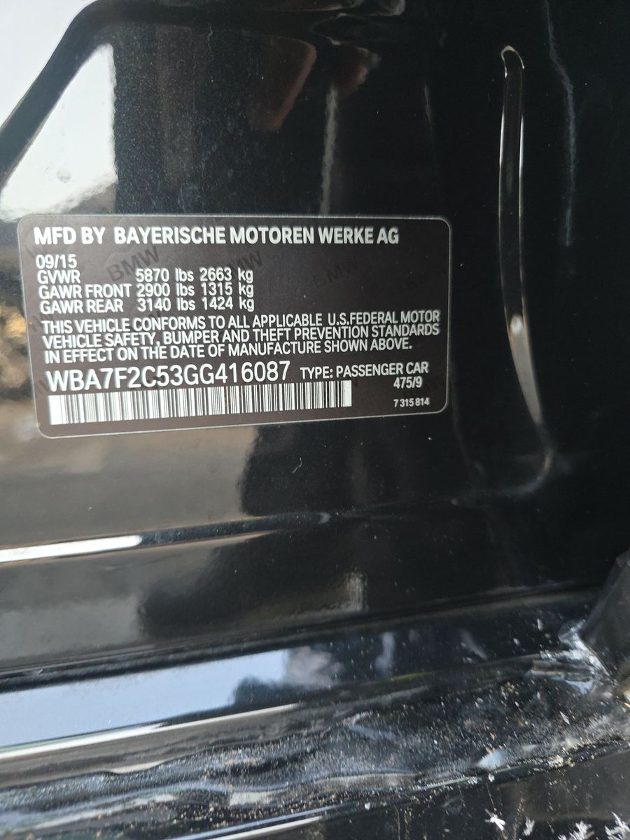 2016 BMW 7 Series 750i xDrive AWD