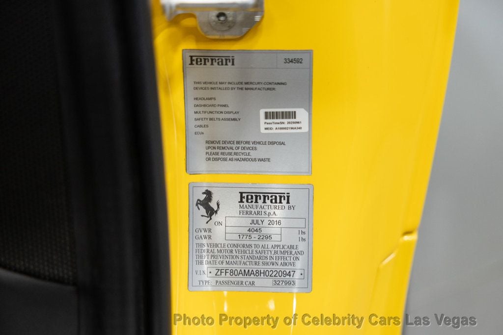 2017 Ferrari 488 Base RWD