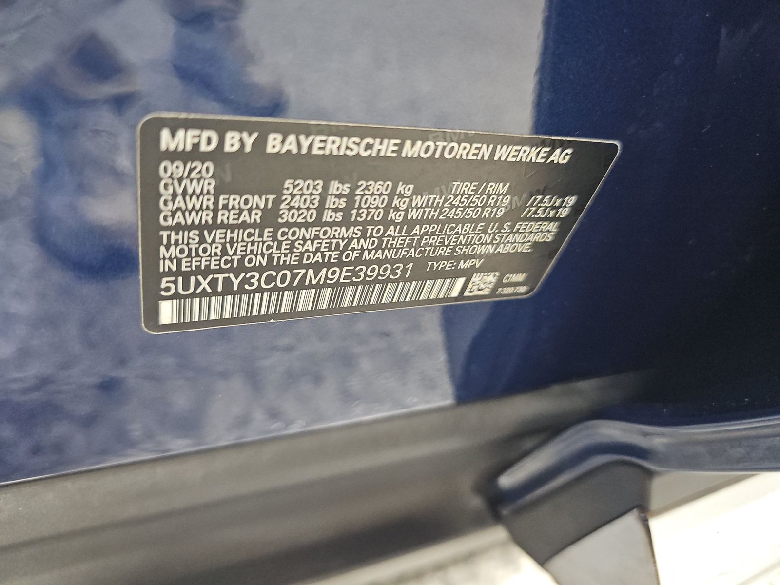 2021 BMW X3 sDrive30i RWD