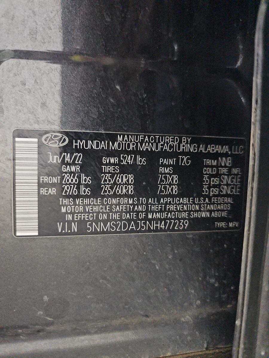 2022 Hyundai Santa Fe SEL AWD